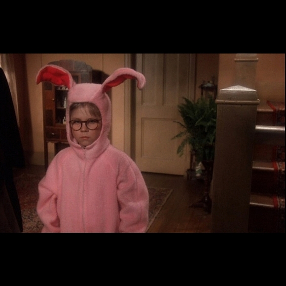 Christmas Ornament  A Christmas Story Ralphie Wearing His Iconic Pink Bunny Suit - Picture 6 of 13
